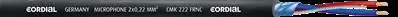 DISCONTINUE Cordial CMK222BLACK100-FRNC - bobine câble micro install 2x 0.22mm² noir - 100m Nouvelle Collection
