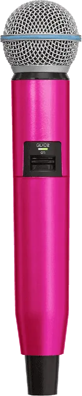 DISCONTINUE Shure WA723-PNK - corps emetteur GLXD2-SM58/beta58a rose Usine Directe