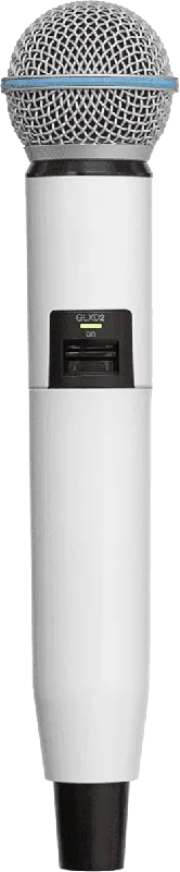 Livraison Express DISCONTINUE Shure WA723-WHT - corps emetteur GLXD2-SM58/beta58a Blanc