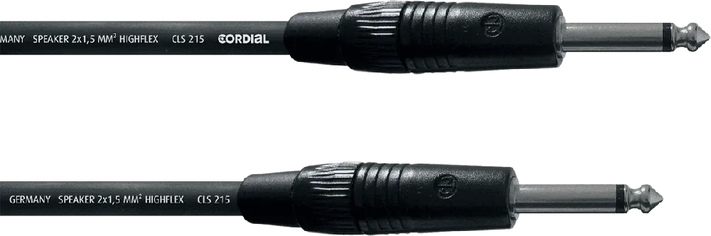 Cordial CPL10PP - câble hp neutrik cls215 jacks m. mono 10m Réduction