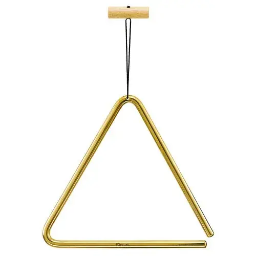 Dernier Modèle Triangle Meinl Laiton Massif 20Cm + Cordelette Et Poignee Bois