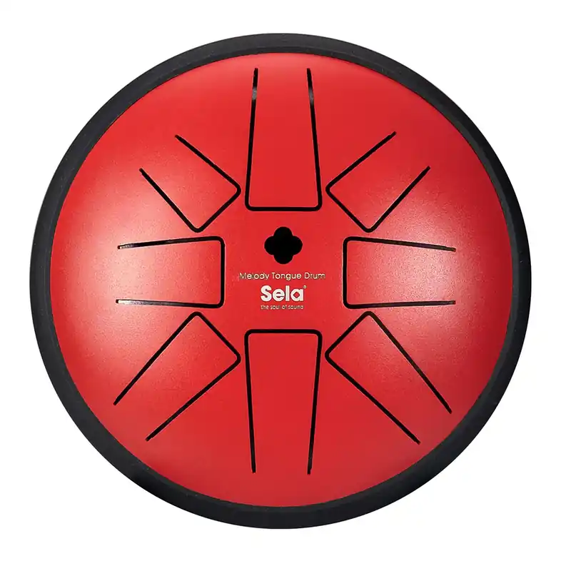 SELA Tongue Drum Melody 6" - F Min - Red Super Prix
