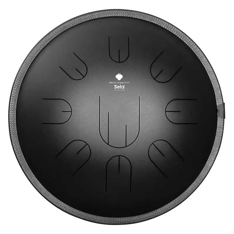 SELA Tongue Drum Melody 14" - D Kurd - Black Prix Bas