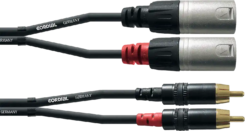 Cordial CFU6MC - câble audio double rean 2x xlr m./2x rca 6m Offre Du Jour