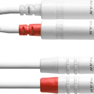 Populaire Cordial CFU3PC-SNOW - câble double 2 j. mono m./2 rca blanc 3m