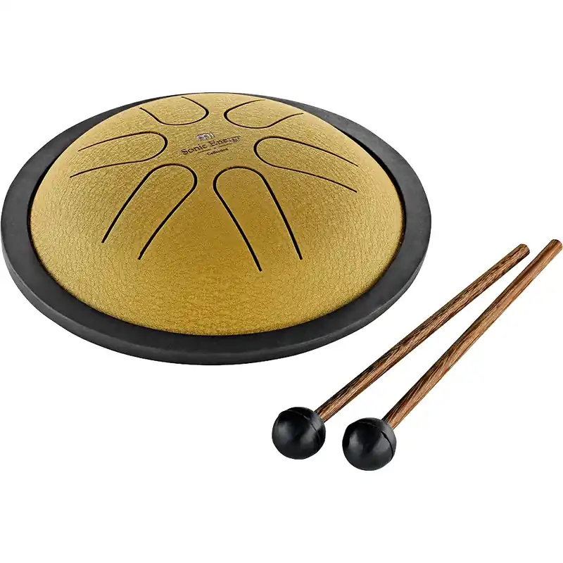 Prix Cassé MEINL SONIC ENERGY Tongue Drum 6 Notes Mini Si Majeur - Gold