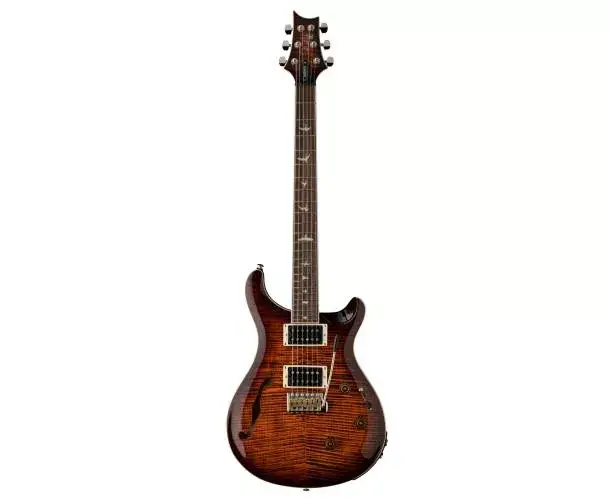 SE CUSTOM 24 SEMI-HOLLOW PIEZO ORANGE TIGER SMOKEBURST Offre Du Jour