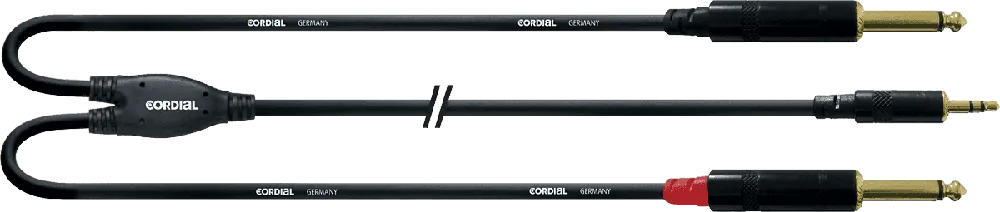Cordial CFY6WPP - câble bretelle rean 3,5mm st./2x j. mono m. 6m Nouvelle Collection