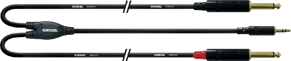 Cordial CFY3WPP-LONG - câble bretelle 3,5mm st./2x j. mono m. long 3m Bon Marché
