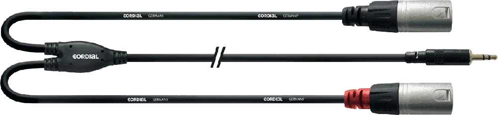 Nouvel Arrivage Cordial CFY3WMM - câble bretelle rean 3,5mm st./2x xlr m. 3m