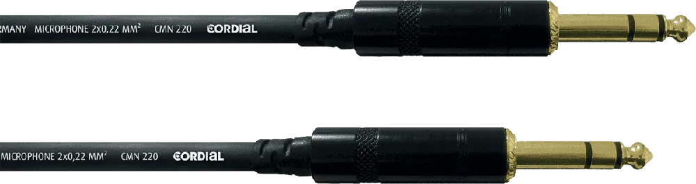 Cordial CFM3VV - câble audio sym stéréo rean jack mâle/mâle 3m Acheter Direct