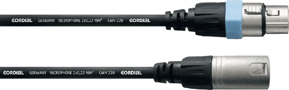 Cordial CCM1FM - câble micro rean xlr mâle/ xlr femelle 1m Certifié