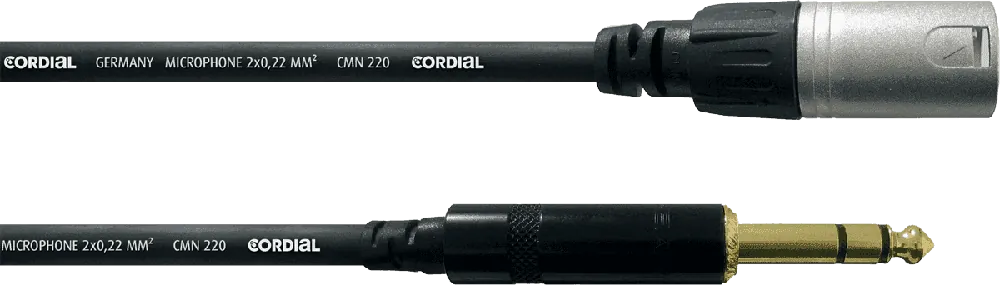 Meilleur Choix Cordial CFM1.5MV - câble audio sym rean xlr m/jack mâle stéréo 1,5m