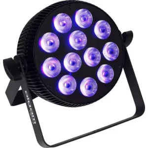 PROJECTEUR A LED 12X10W 6-EN-1 RGBWAU SLIM Commande En Gros