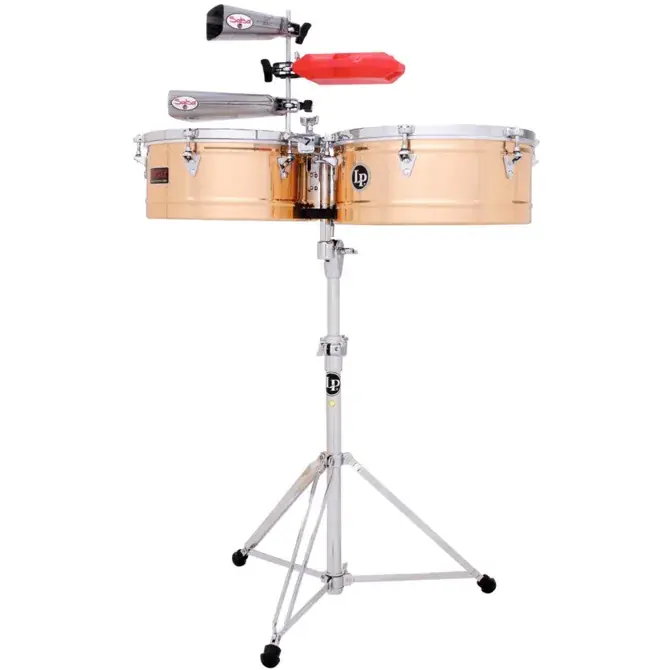 LATIN PERCUSSION LP415BZ Timbales Prestige 14"/15" Bronze Meilleure Vente