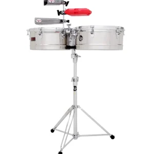 LATIN PERCUSSION LP1415S Timbales Prestige 14"/15" Acier Prix Choc