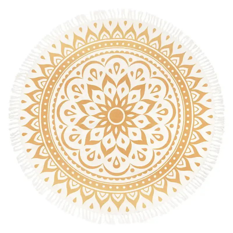 MEINL SONIC ENERGY Tapis Meditation 200Cm - Vintage Gold - Floral Des Soldes