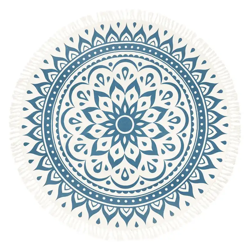 Retour Gratuit MEINL SONIC ENERGY Tapis Meditation 200Cm - Navy Blue - Floral Design