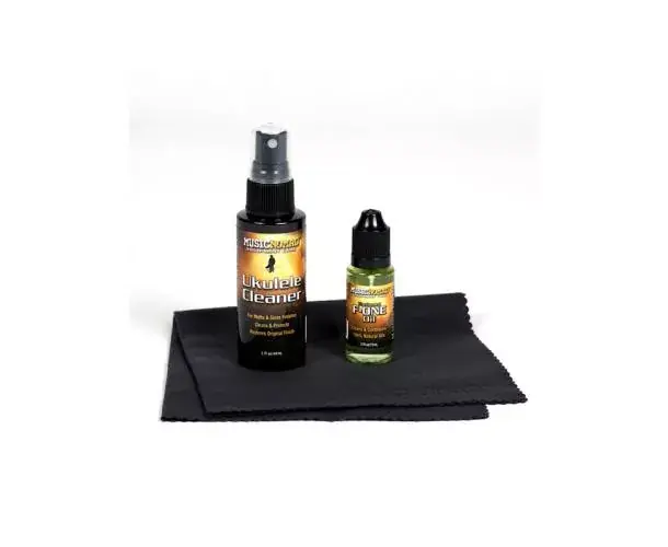 KIT DE NETTOYAGE UKULELE - NETTOYANT, F-ONE ET CHIFFON MICROFIBRE Offre Exclusive