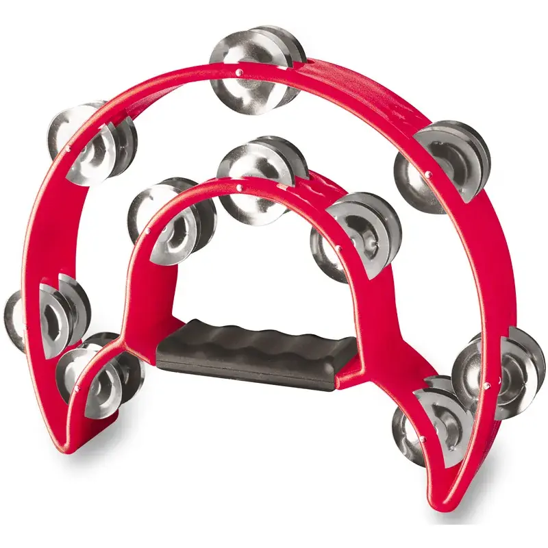 Tambourin Stagg - Double Demi Lune - 20 Cymb - Red Dernière Chance