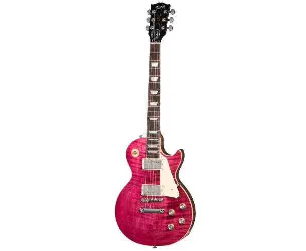 LES PAUL STANDARD 60S FIGURED TOP TRANSLUCENT FUCHSIA Satisfait Ou Remboursé