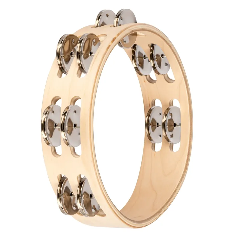 Tambourin Nino 08" - 2 Rangs - Natural Vente Directe