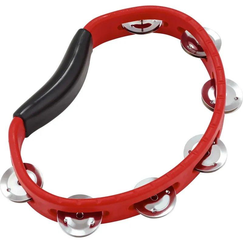 Soldes Tambourin Meinl Headliner Demi-Lune - Abs - 2 Rangs - Acier - Red