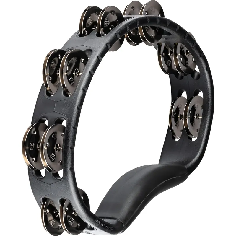 Nouveauté Tambourin Meinl Headliner Demi-Lune - 2 Rangs - Acier - Black