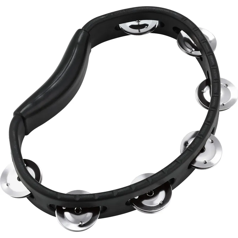 Tambourin Meinl Demi-Lune Abs - 2 Rangs - Acier - Black Retour Gratuit