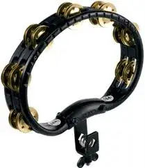 MEINL TMT2B-BK Tambourin Demi-Lune 2 Rangs Laiton Black w/clamp Paiement Sécurisé