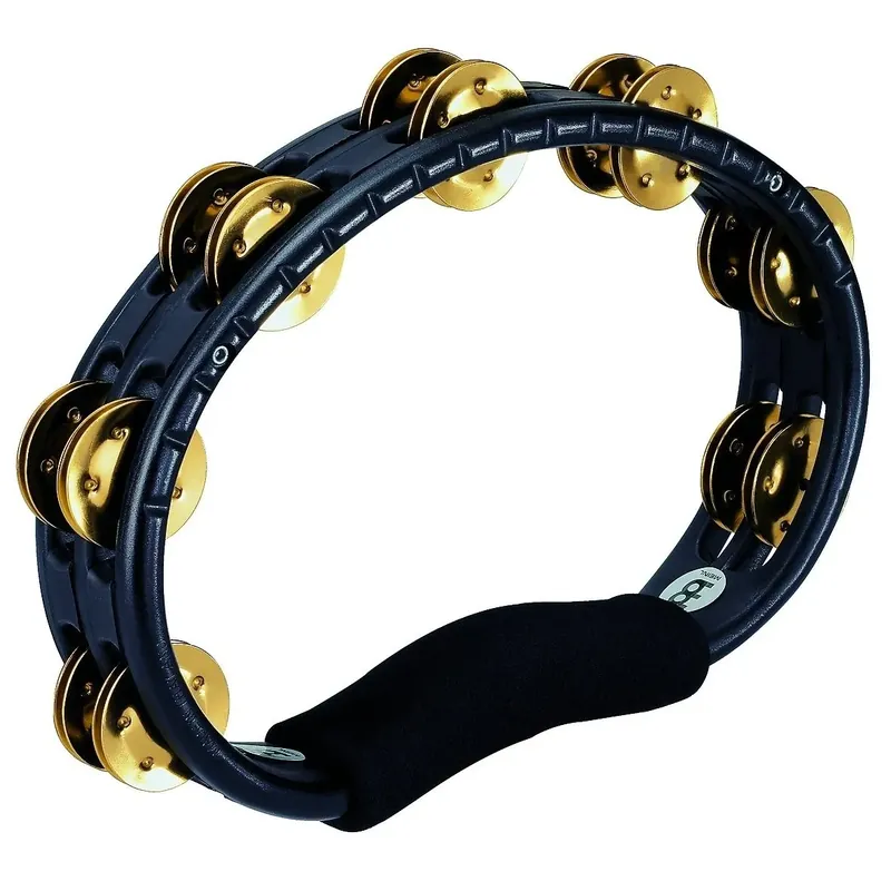 Seulement Aujourd'hui Tambourin Meinl Demi-Lune - 2 Rangs - Laiton - Black