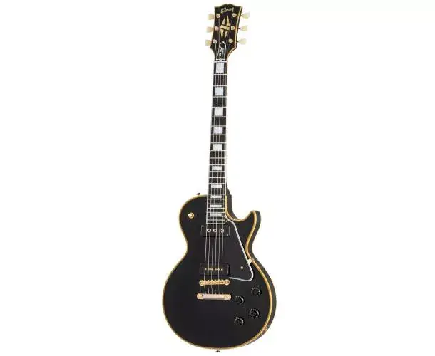 1954 LES PAUL CUSTOM STAPLE PICKUP REISSUE VOS LEFT-HANDED EBONY Authentique