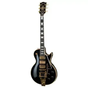 Retour Gratuit 1957 LES PAUL CUSTOM REISSUE 3-PICKUP BIGSBY VOS EBONY