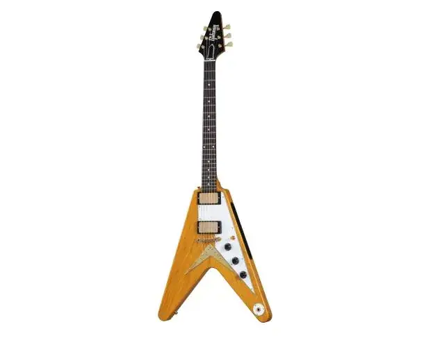 1958 KORINA FLYING V WHITE PICKGUARD NATURAL Dernier Modèle