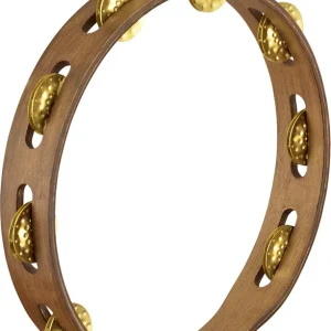Tambourin Meinl 10" Bois - 1 Rang - Cuivre Martele - Walnut Brown Réduction