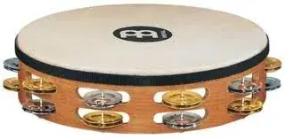 Tambourin Meinl 10" - Peau De Chevre - 2 Rangs - Nickel/Cuivre Dernière Chance