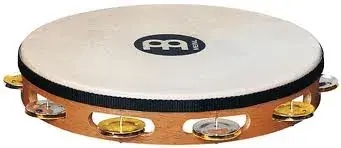 Produit De Marque Tambourin Meinl 10" - Peau De Chevre - 1 Rang - Nickel/Cuivre