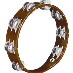 Meilleur Choix Tambourin Meinl 10" - 2 Rangs - Alu - African Brown