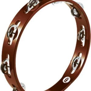 Prix Cassé Tambourin Meinl 10" - 1 Rang - Nickel - African Brown