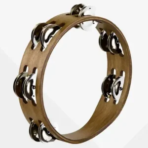 Expédition Rapide Tambourin Meinl 08" - 2 Rangs Nickel - Walnut Brown