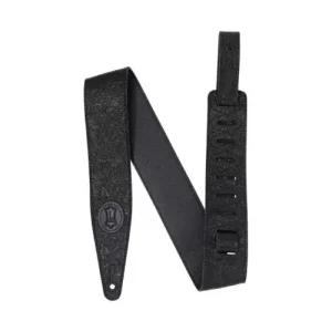 6,4 CM, CUIR PLEINE FLEUR REMBOURRE, MOTIF FLORENTINE - BLACK Nouvel Arrivage