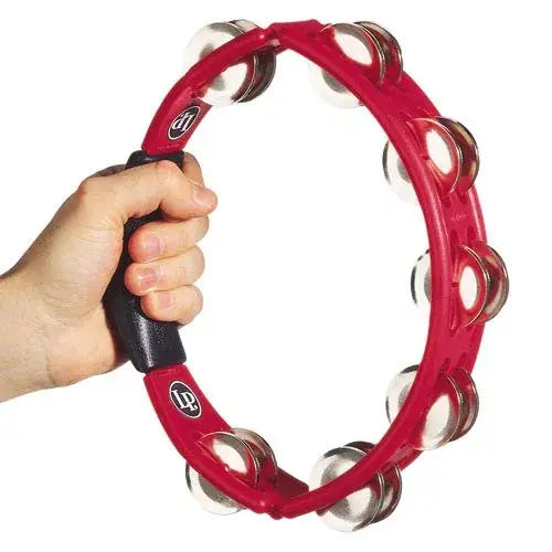 Offre Limitée LATIN PERCUSSION LP151 Tambourin Cyclops Acier à Main Red