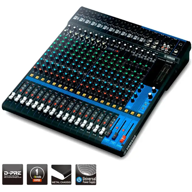 Commander Vite YAMAHA MG20YEM Table Mixage