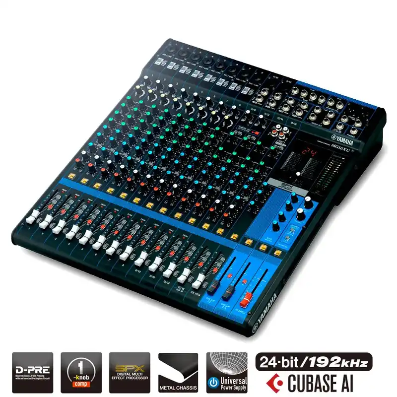 Top Vente YAMAHA MG16XUYEM Table Mixage