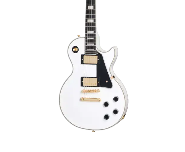 Pas Cher LES PAUL CUSTOM ALPINE WHITE (GIG BAG)
