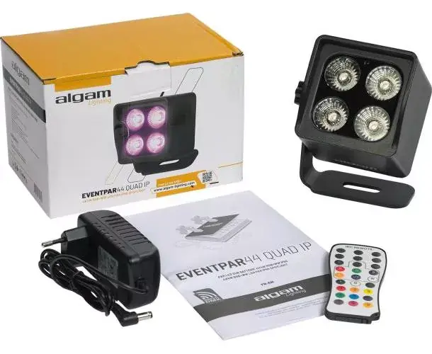 Offre Du Jour PAR SUR BATTERIE 4 LED 4W RGB+WW IR, DMX SANS FIL, IP65