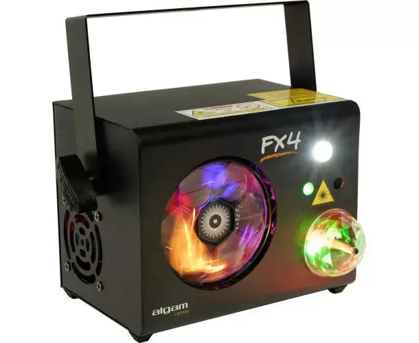 PROJECTEUR 4-EN-1 PAR 4 LED 9X 3W + STROB + LASER RG Commander Maintenant