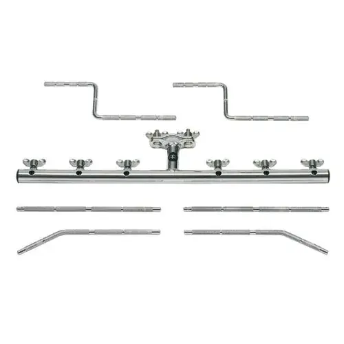 Support Percu Meinl 6 Attaches - 2 Bras Droits + 2 Avec Angle + 2 En Promotion Saisonnière