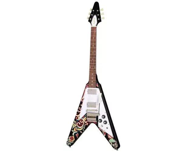 Populaire JIMI HENDRIX LOVE DROPS FLYING V EBONY