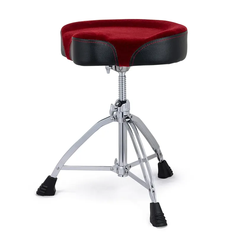 MAPEX T865SER Siège Moto Vis Assise Velours Rouge Haute Qualité